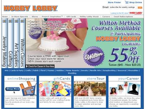 hobby lobby website